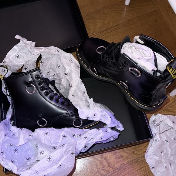 Dr Martens 1460 RAF SIMONS SMOOTH LEATHER LACE UP BOOTS- sz. US 4M/5L - Picture 11 of 12